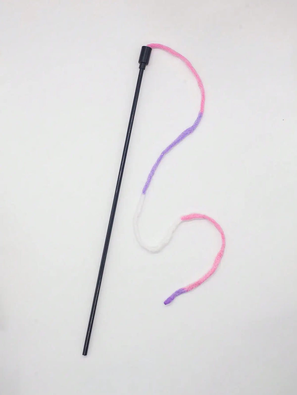 2pcs Playful Cat Wand Toy With Colorful Ribbons For Pet Entertainment