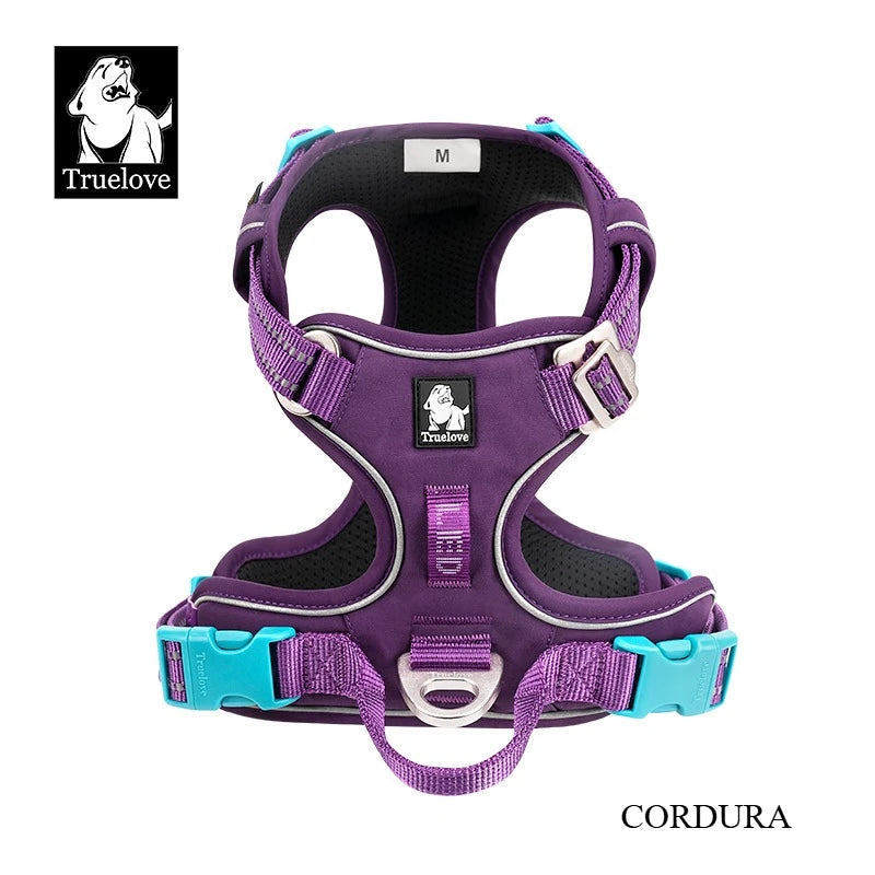 Truelove No Pull Dog Harness Reflective Breathable Adjustable Training Vest for Small Medium Large Dogs Night Walking TLH5657