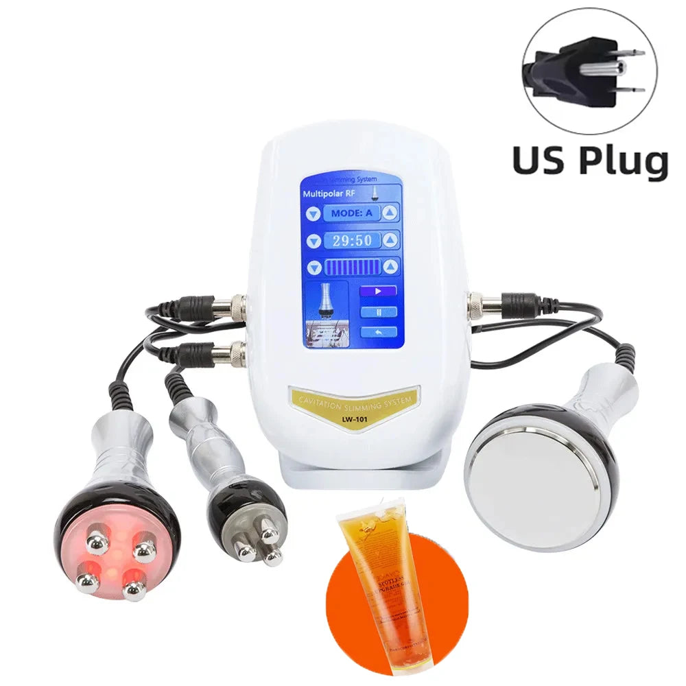 40K 3 In1 Cavitation Body Slimming Machine Facial Massager Skin Tighten Face Lifting Vacuum Suction Beauty Device(Fast Shipping)
