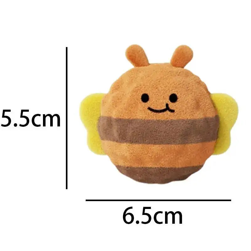 TPR Pet Ball Animal Shape Plush Dogs Squeaky Chew Toy Puppy Bite Resistant Teeth Cleaning Interactive Toys Pets Supplies