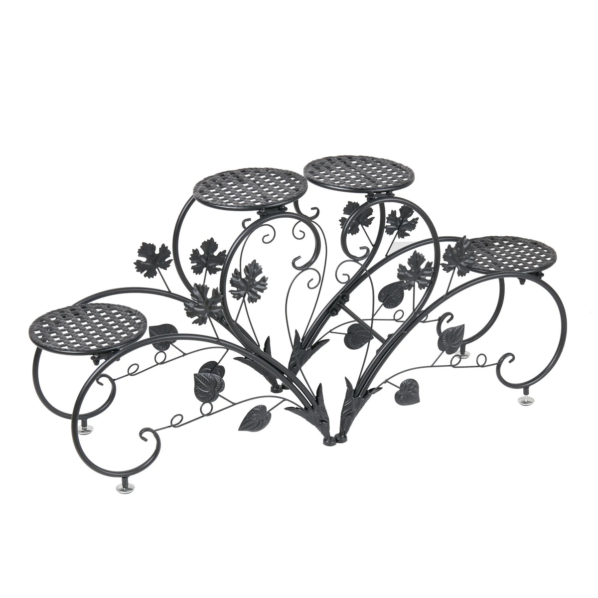 4-Tier Plant Stand Display Shelf Garden Patio Planter Rack Home Decor Flower Stand for Indoor Outdoor