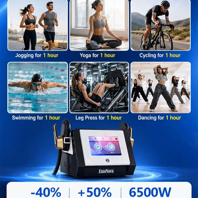 2026 New Salon Grade Ems 6500W EMSnova RF Body Shaper Muscle Toning and Weight Loss Professional Fat Burning DeviceRemoval