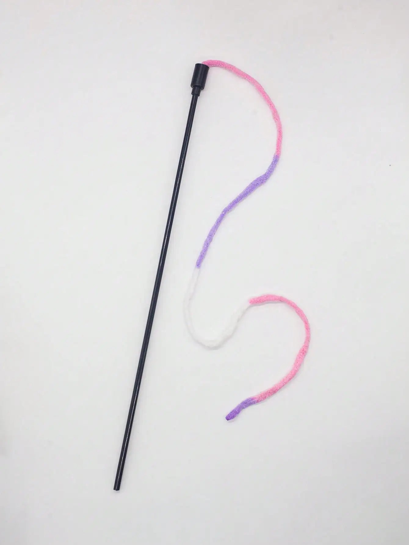 2pcs Playful Cat Wand Toy With Colorful Ribbons For Pet Entertainment