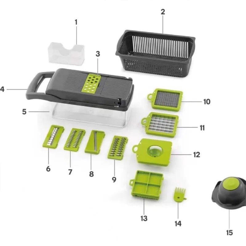 Safe Vegetable Cutter, Valentine's Day Gift Idea for Home Cooks. 33cm, Practical & Caring Present