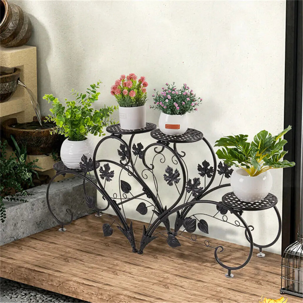 4-Tier Plant Stand Display Shelf Garden Patio Planter Rack Home Decor Flower Stand for Indoor Outdoor