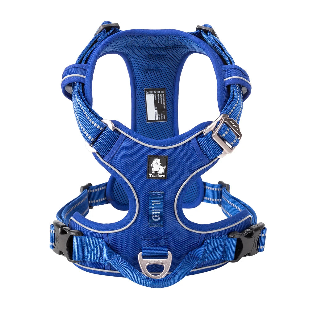 Truelove No Pull Dog Harness Reflective Breathable Adjustable Training Vest for Small Medium Large Dogs Night Walking TLH5657