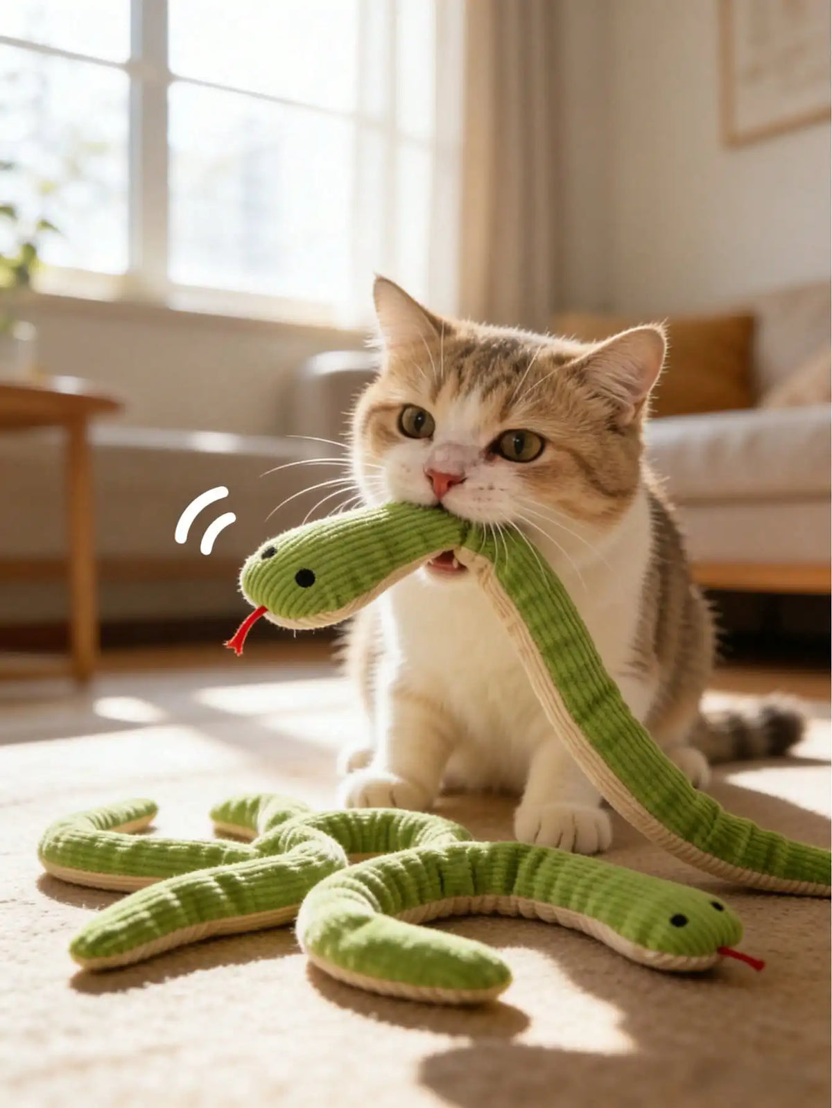 2pcs/Set Cat Toys Snake, Soft Linen Texture Rattle Stick, 13-Inch Plush Snake Toy With Realistic Rustling Sound, Interactive Hunting Toys For Cats And Small Dogs, Suitable For Various Indoor Cats And Dogs
