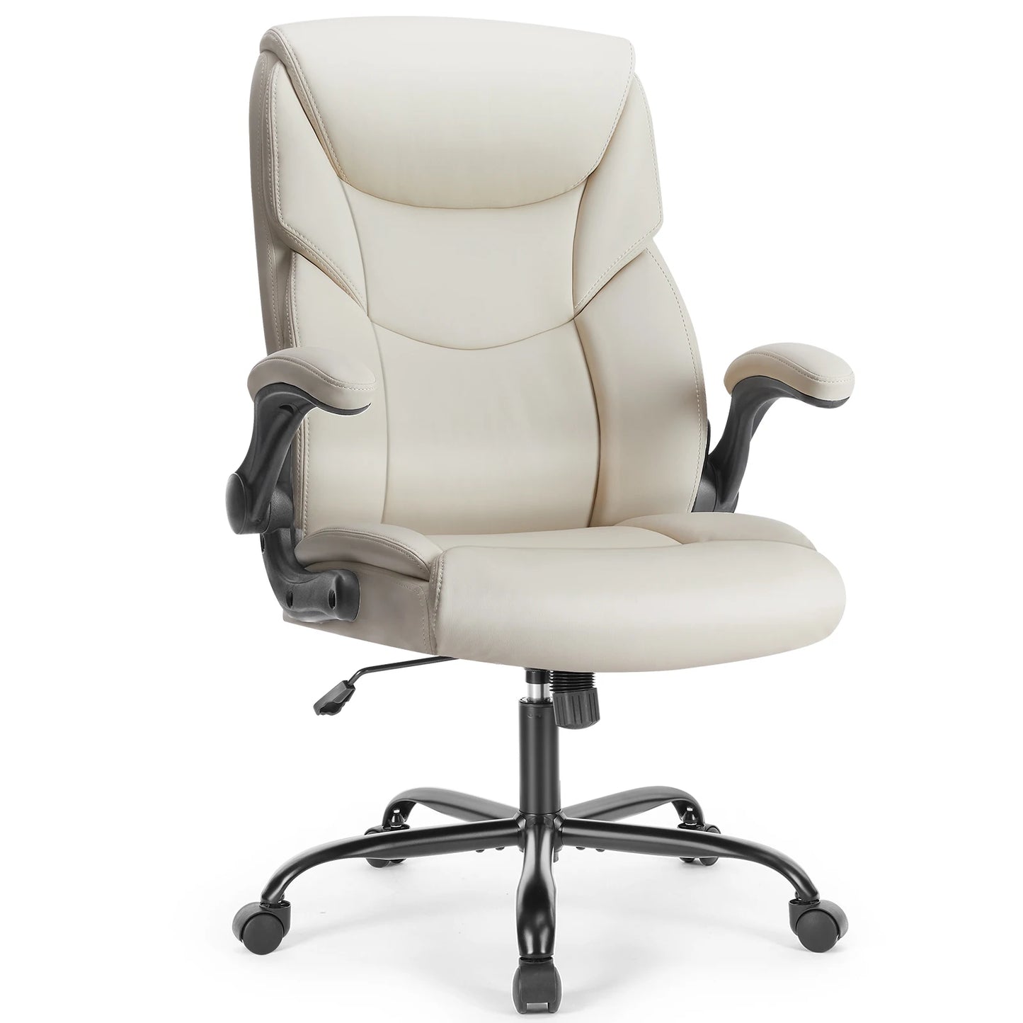JHK Ergonomic PU Leather Padded Armrest Living Room Rocking Gaming Chair Swivel Wheel With Lumbar Support Gaming Chairs