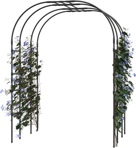 Garden Trellis for Climbing Plants, Metal , Perfect for Weddings, Gazebos, and Outdoor Decor, for Lawn, Party，Easy Assembly