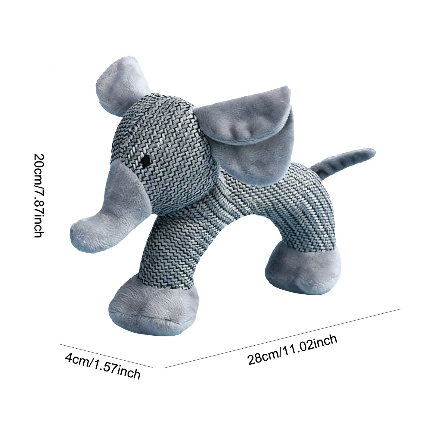 Squeaky Dog Grinding Teeth Toys Wear Resist Interactive Squeak Puppy Toy Cute Animal Shape Plush Linen Toy Pet Chewing Toys