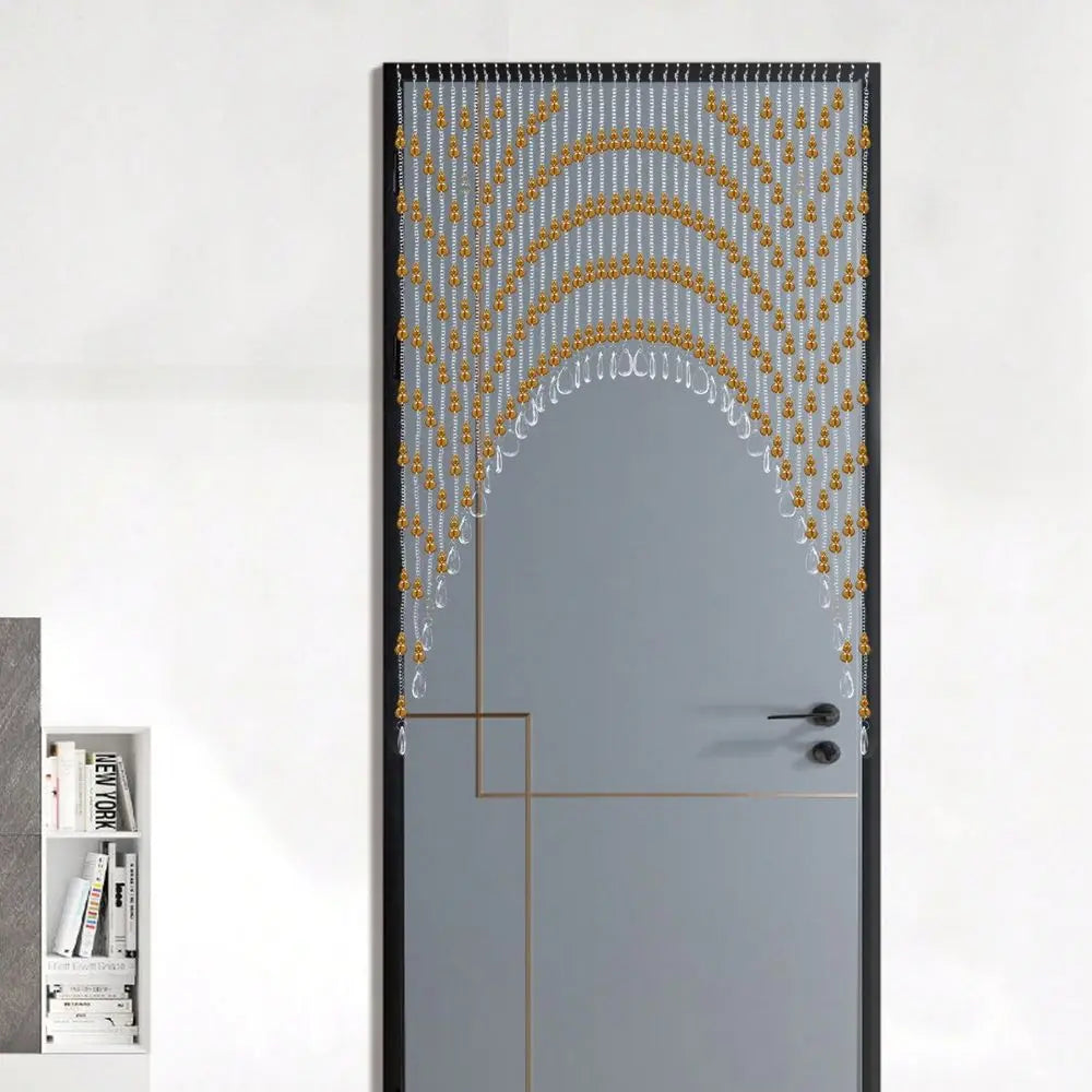 Beaded Door Curtain For Bedroom, Hanging Bead Partition Curtain, Elegant Decorative Door Beads For Privacy And Room Dividing