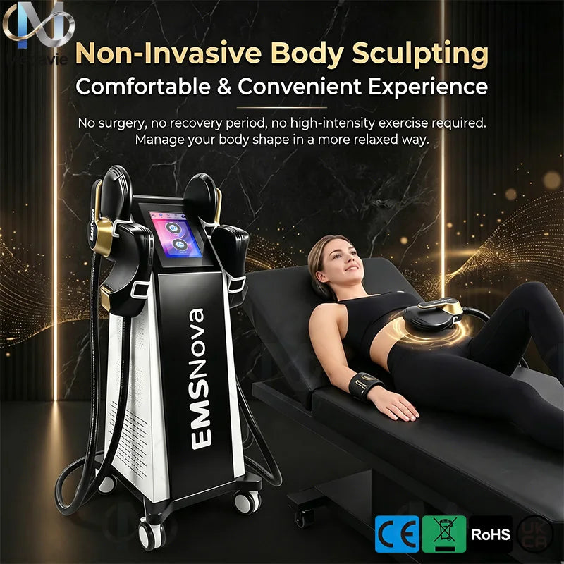 New 6500W 15T RF High Intensity EVibration Pulse Electromagnetic Body Shaping Professional Muscle Growth And Fat Burning Machin