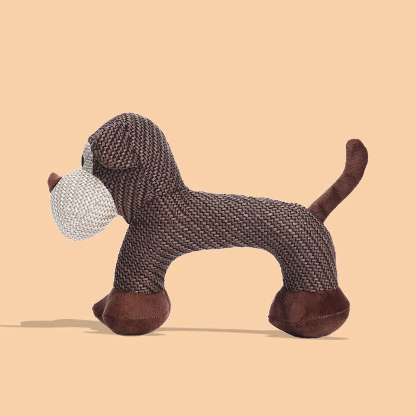 Squeaky Dog Grinding Teeth Toys Wear Resist Interactive Squeak Puppy Toy Cute Animal Shape Plush Linen Toy Pet Chewing Toys