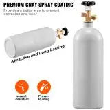 SucceBuy 5 Lbs CO2 Tank Aluminum Gas Cylinder Brand New CO2 Cylinder with Gray Spray Coating CO2 Tank with CGA320 Valve