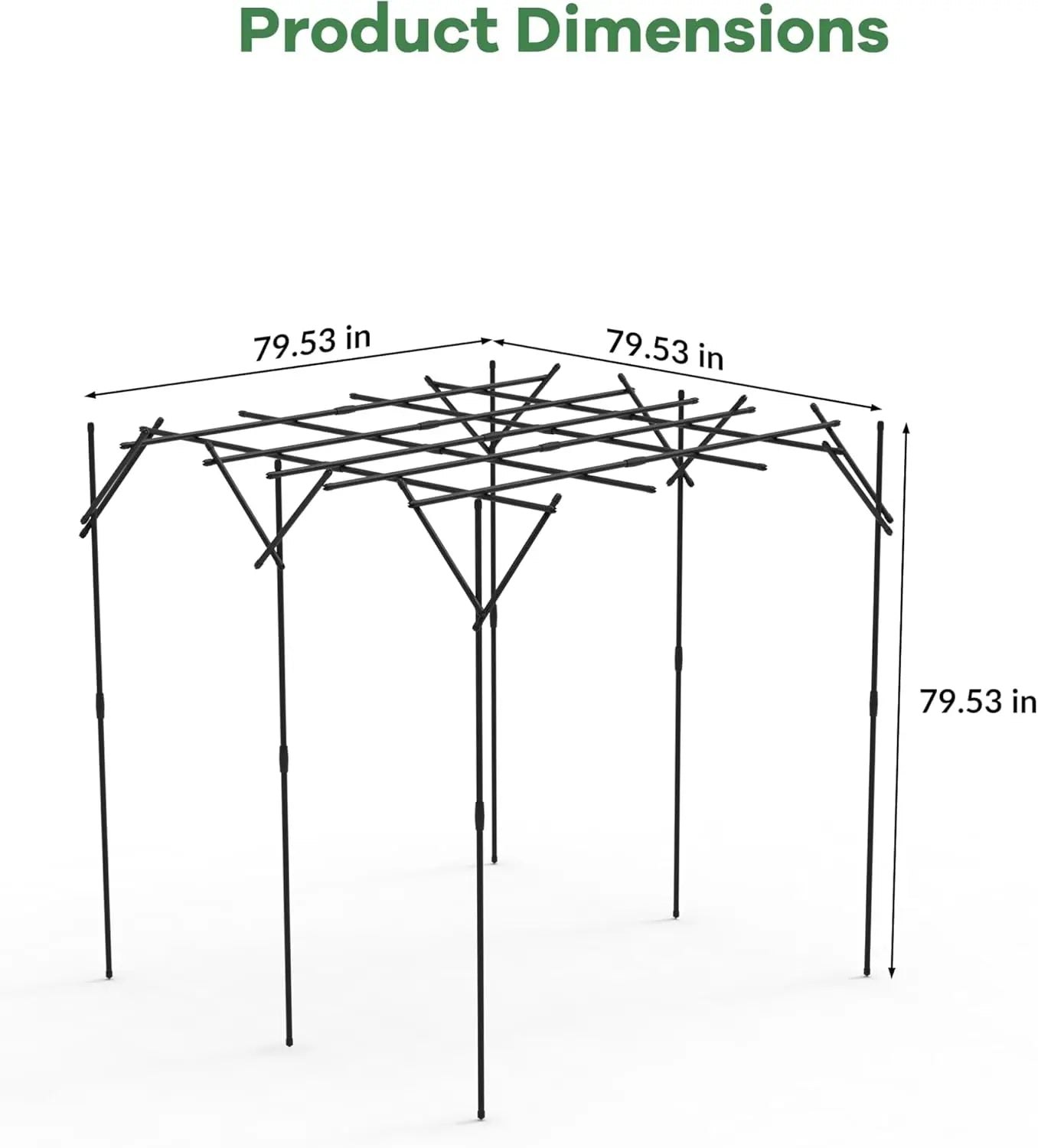 Garden Trellis for Climbing Plants, Metal , Perfect for Weddings, Gazebos, and Outdoor Decor, for Lawn, Party，Easy Assembly