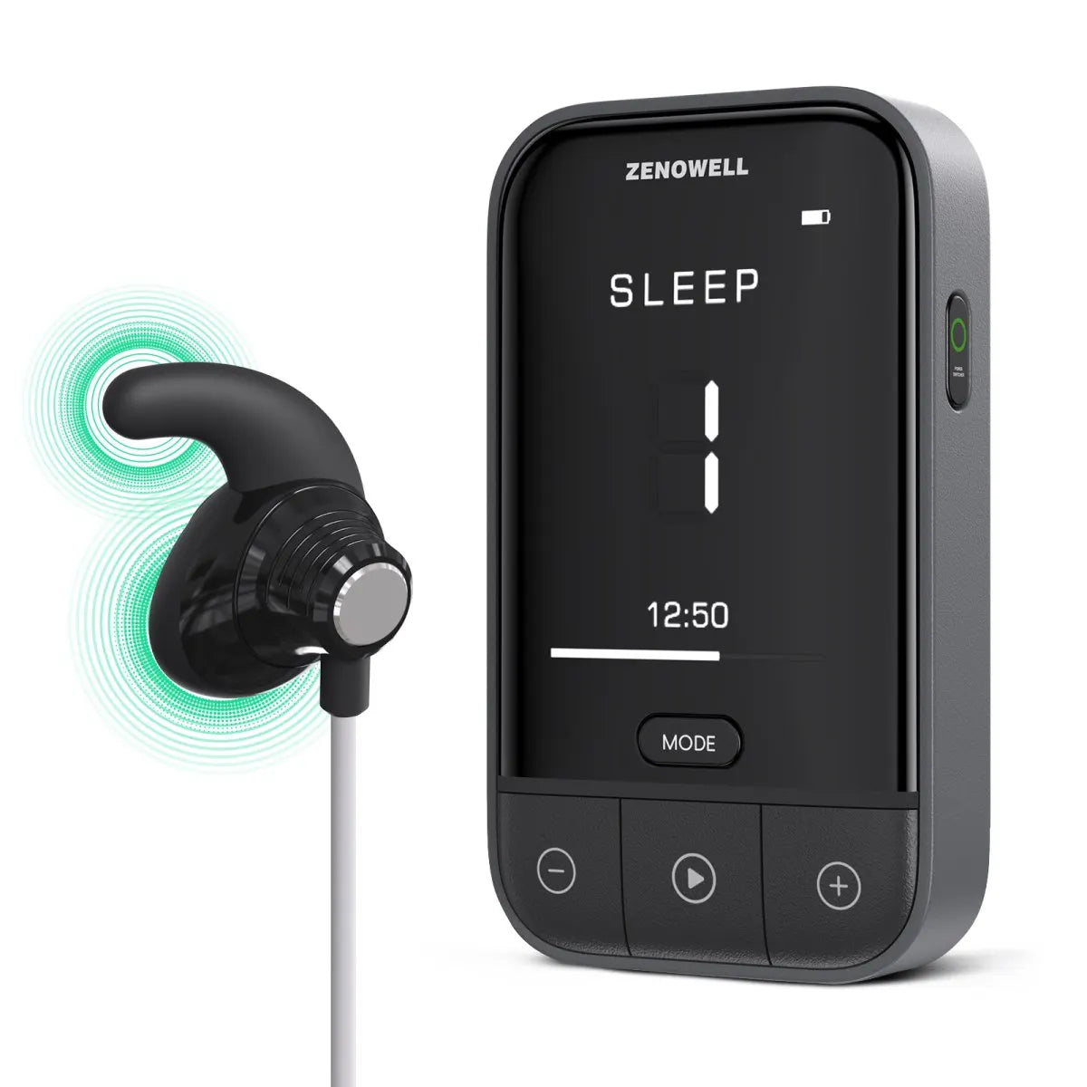 ZenoWell Vita Vagus Nerve Stimulation for Deep Sleep, Anxiety Relief HRV Optimization – Drug-Free Calm Stress Resilience