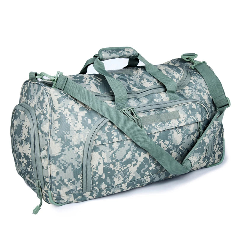 50L Waterproof Gym Bag Men Sports Travel Bags Military Tactical Duffle Luggage Outdoor FitnessTraining Bag