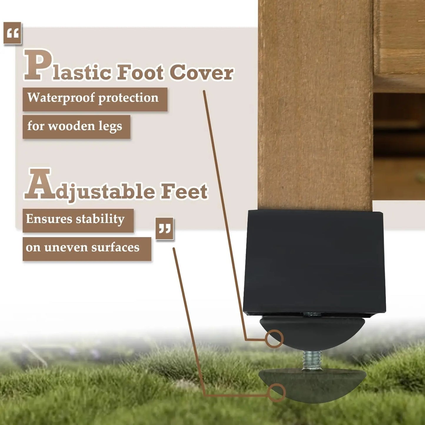 Petscosset Outdoor Storage Shed, Garden Storage Cabinet