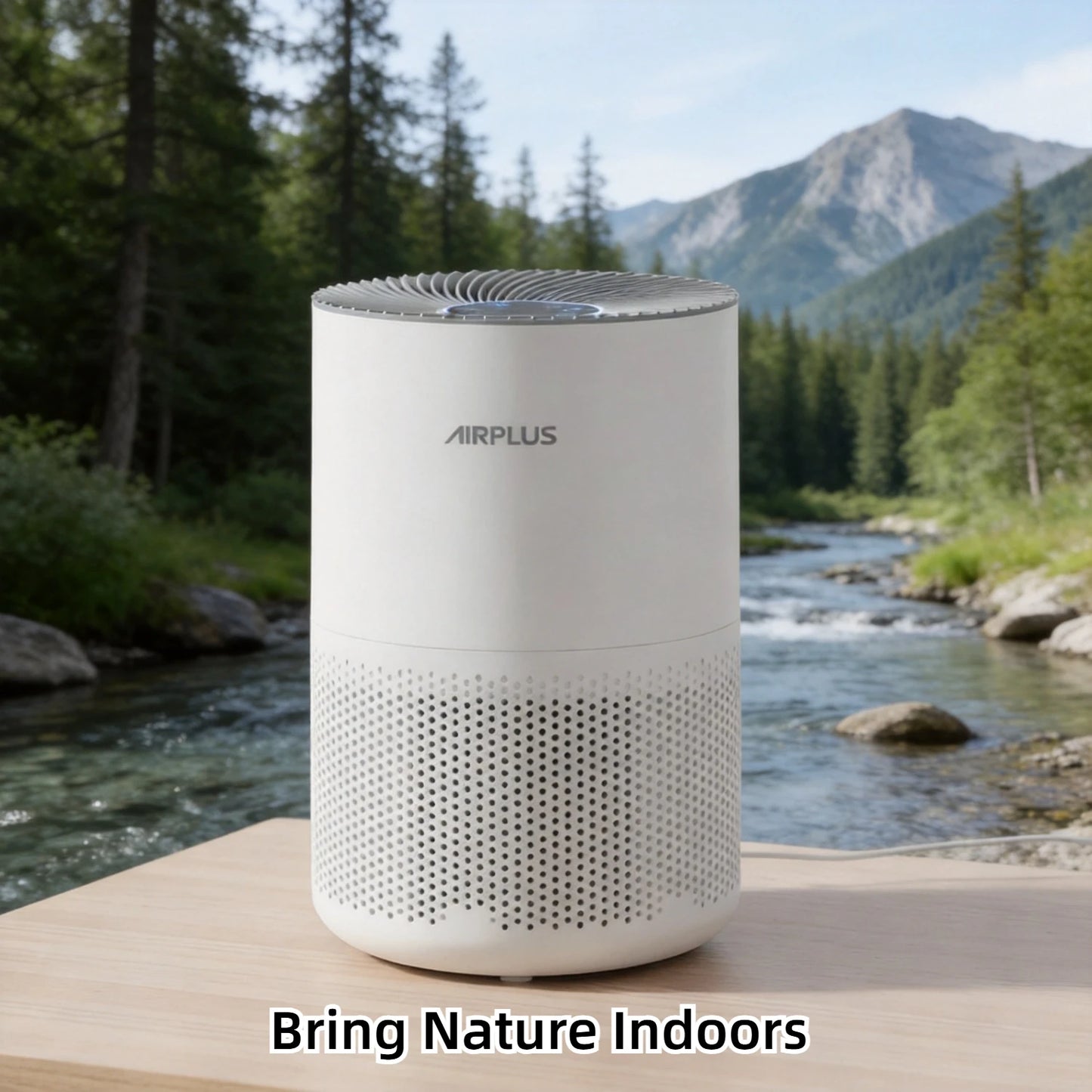 AIRPLUS Air Purifier Cleaner 99.9% Home Bedroom 1073 Sq Ft 3 In 1 Washable HEPA Filter Sleep Mode Auto Child Lock White