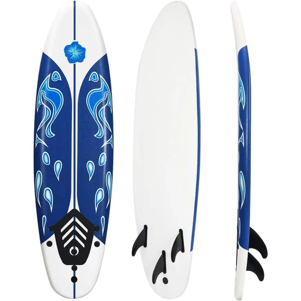 6' Beginner Surfboard for Beach Fun - Ideal for Kids, Youth, and Children with Removable Fins