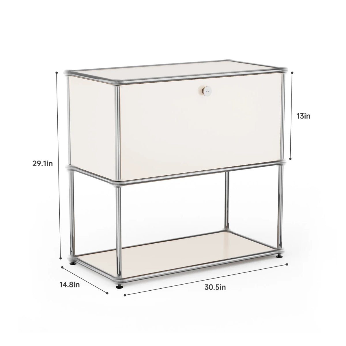 Modern Storage Cabinet Stainless Metal Organizer TV Stand Cabinet for Living Room and Home Office Furniture