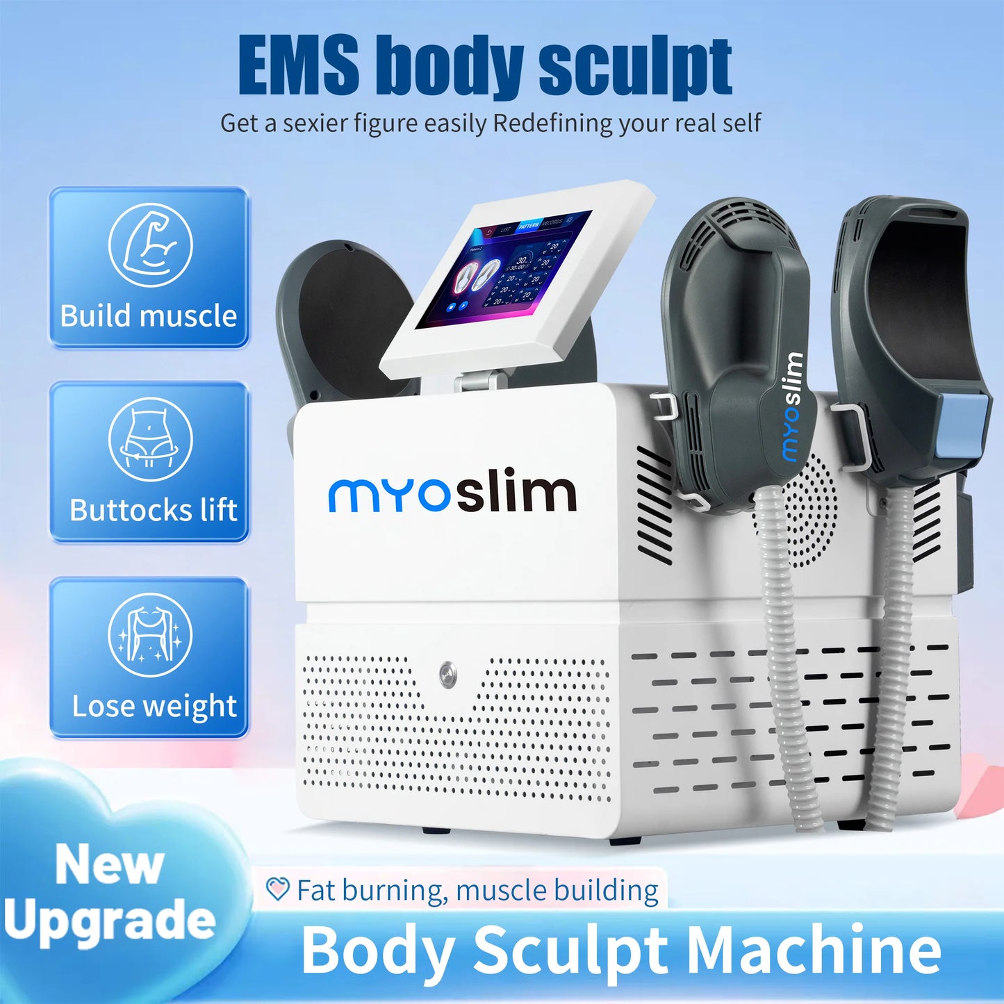Myoslim EMS Body Sculpting Device: Professional Fat Burning & Muscle Building for Salon & Home Use
