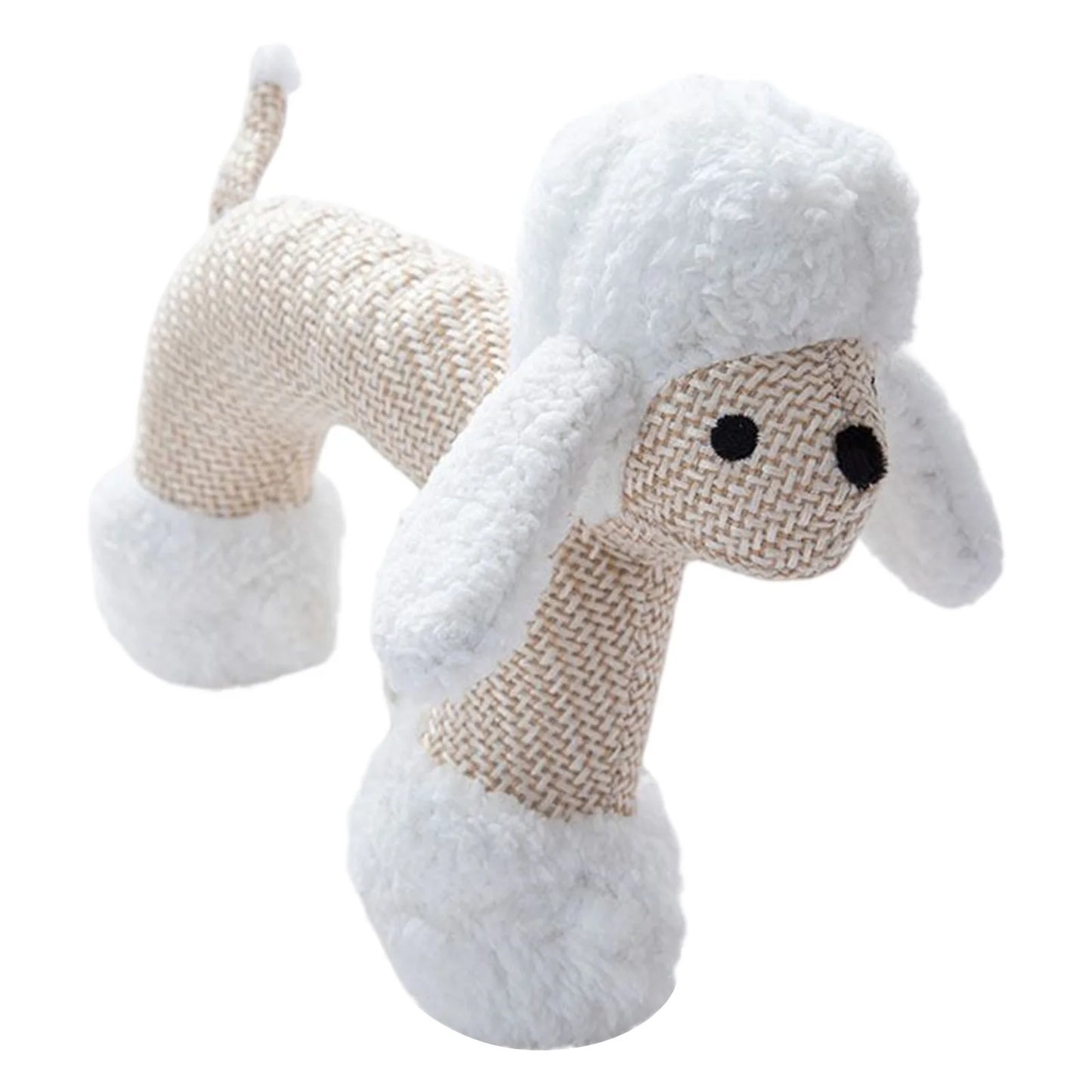 Squeaky Dog Grinding Teeth Toys Wear Resist Interactive Squeak Puppy Toy Cute Animal Shape Plush Linen Toy Pet Chewing Toys