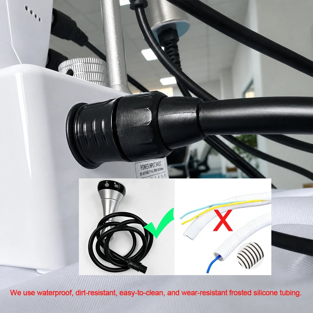 Professional Cavitation Machine with Massage Handles, Beauty Body Care Device for Home and Salon Use, Overseas Warehouse Shipmen