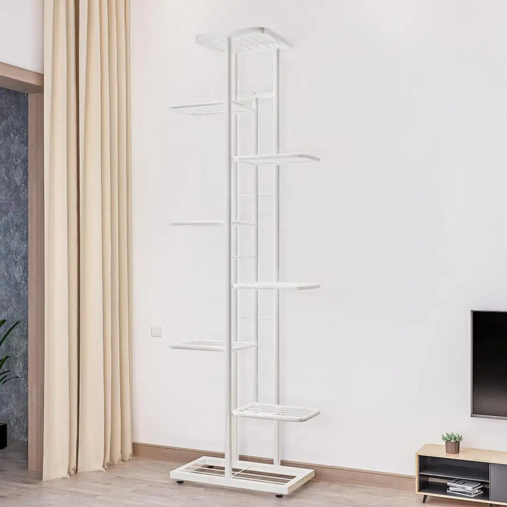 7/8 Tiers Garden Plant Stand, Metal Tiered Shelf Potted Plant Holder Flower Display Rack for Balcony Patio Indoor Outdoor Decor