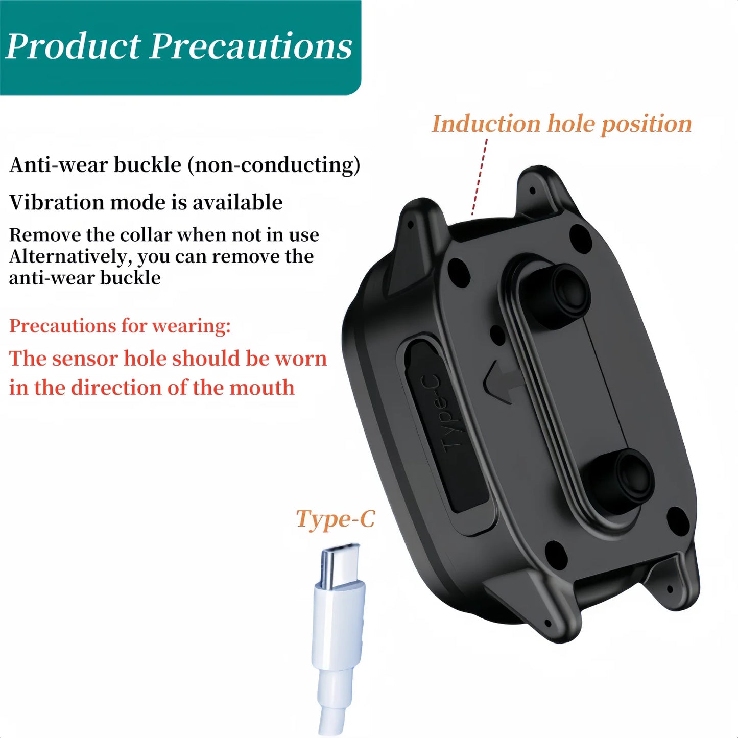 Pet Dog Anti Barking Device USB Rechargeable Dogs Training Collar Ultrasonic Stop Barking Vibration Anti Bark Collar