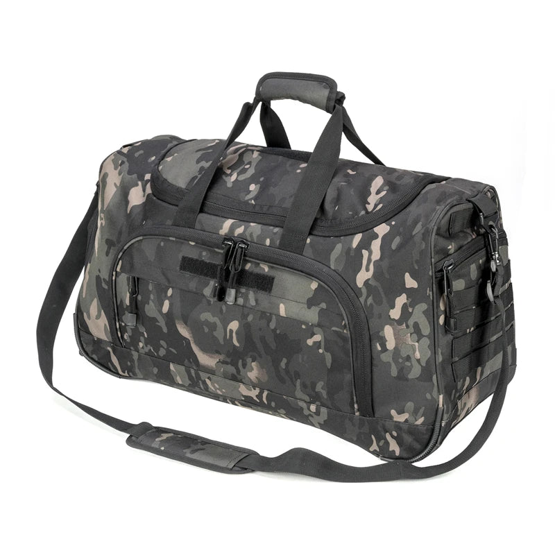 50L Waterproof Gym Bag Men Sports Travel Bags Military Tactical Duffle Luggage Outdoor FitnessTraining Bag