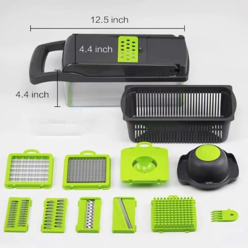 Safe Vegetable Cutter, Valentine's Day Gift Idea for Home Cooks. 33cm, Practical & Caring Present