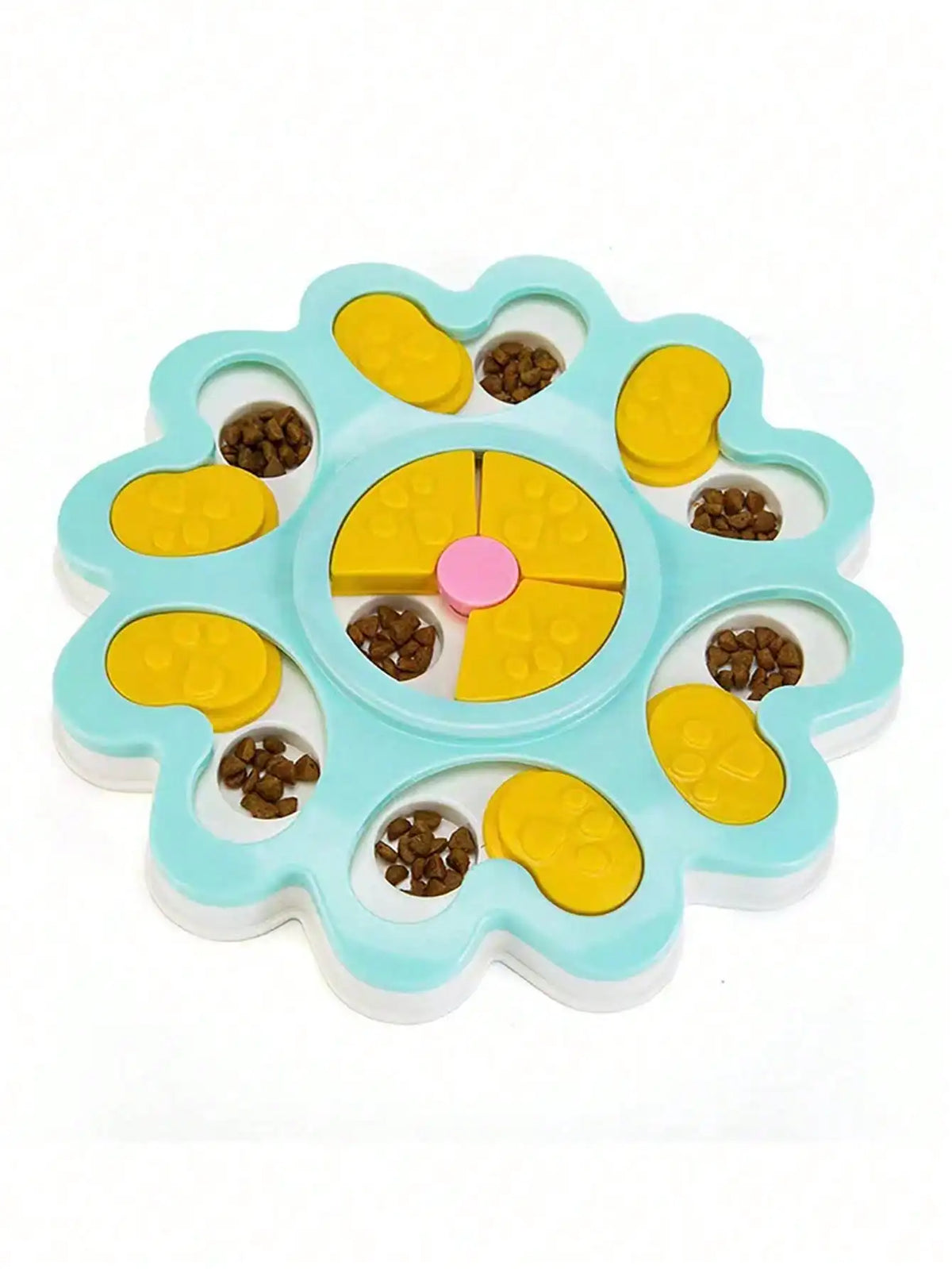 1PC Dog Puzzle Toys Slow Feeder, Interactive IQ-Enhancing Food Dispenser, Non-Slip Slow Eating Bowl, Cat And Dog Food Game, Durable And Easy To Clean, Anti-Choking Function, Slow Feed Treat Dispenser,