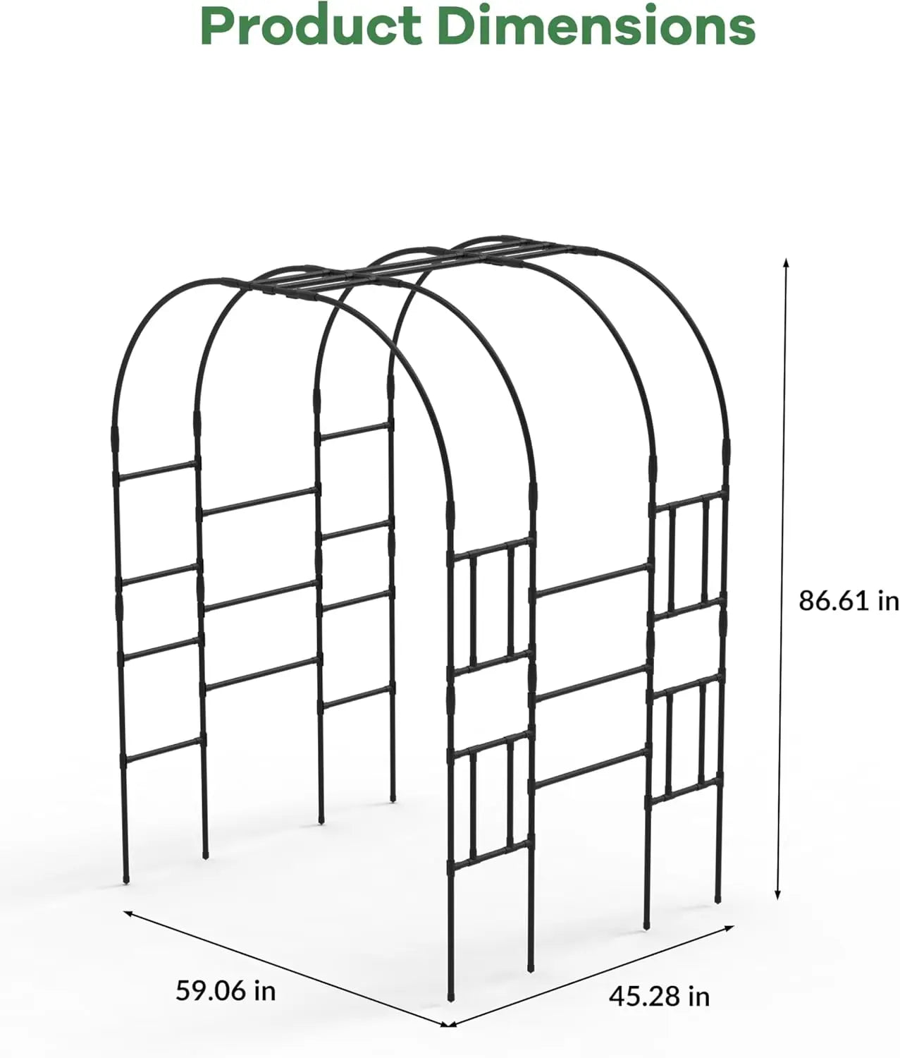 Garden Trellis for Climbing Plants, Metal , Perfect for Weddings, Gazebos, and Outdoor Decor, for Lawn, Party，Easy Assembly