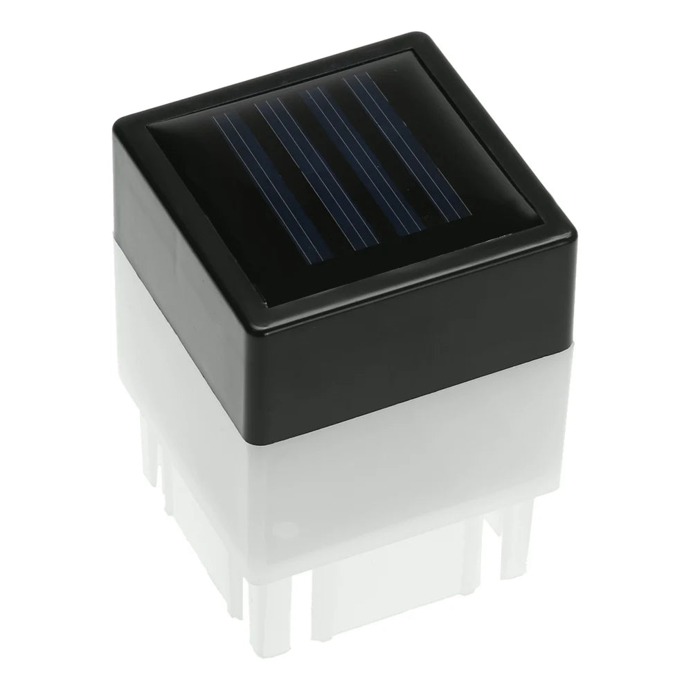 Villa Column Lamps Waterproof LED Fence Deck Column Head Light Outdoor Solar Post Lighting for Patio Garden Decoration