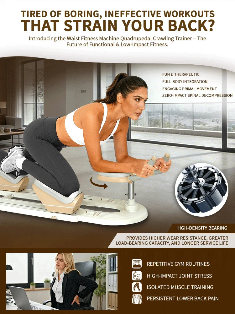 Back Stretch Trainer Home Spinal Twist Machine for Abdominal Crunches Waist Slimming Leg Extension Workouts