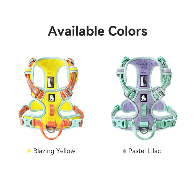 Truelove No Pull Dog Harness Reflective Breathable Adjustable Training Vest for Small Medium Large Dogs Night Walking TLH5657