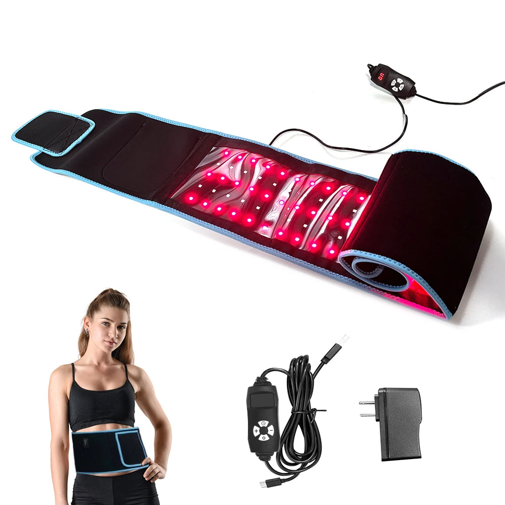 Red Light Belt 660nm 850nm Near Infrared Light Wrap Red Light Device for Body Relaxing Muscle