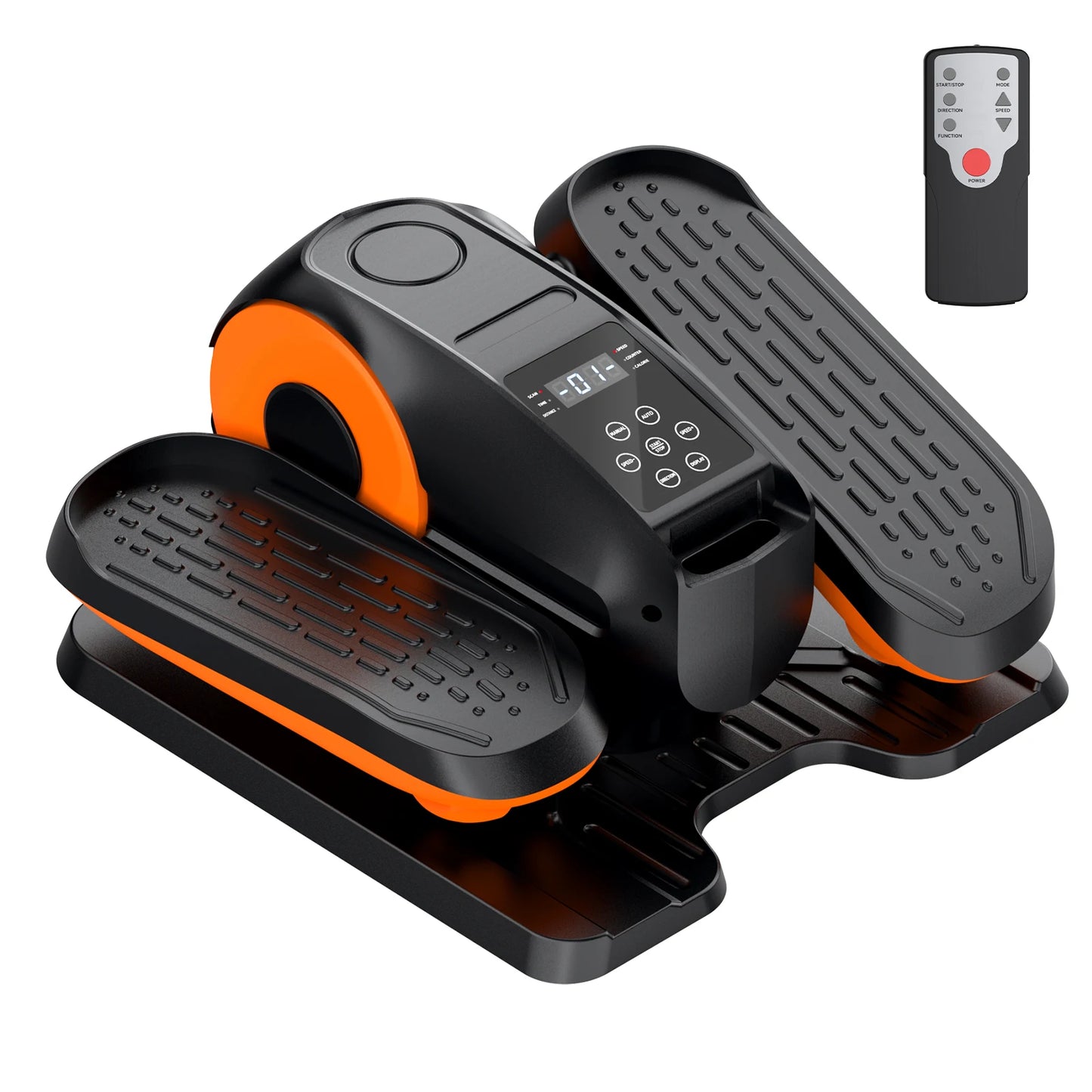 Under Desk Elliptical Machine, 3 Smart Modes 12 Adjustable Speed, Portable Quiet Seated Elliptical Leg Exerciser for Home Office
