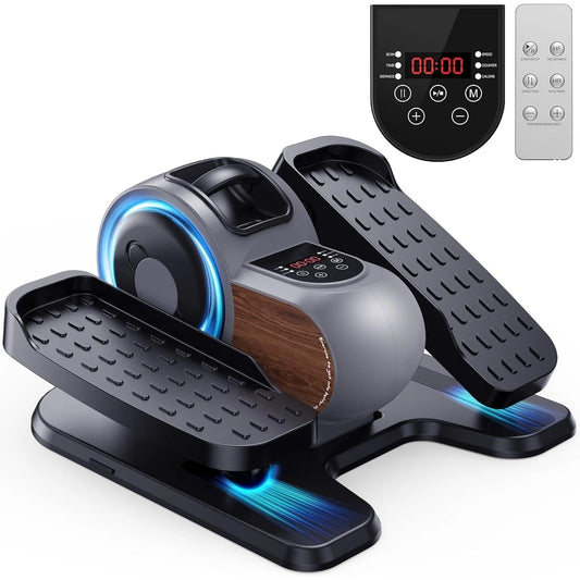 Under Desk Elliptical Exercise Machine, Electric Elliptical for Seniors with 10 Level Adjustable Resistance & Speeds