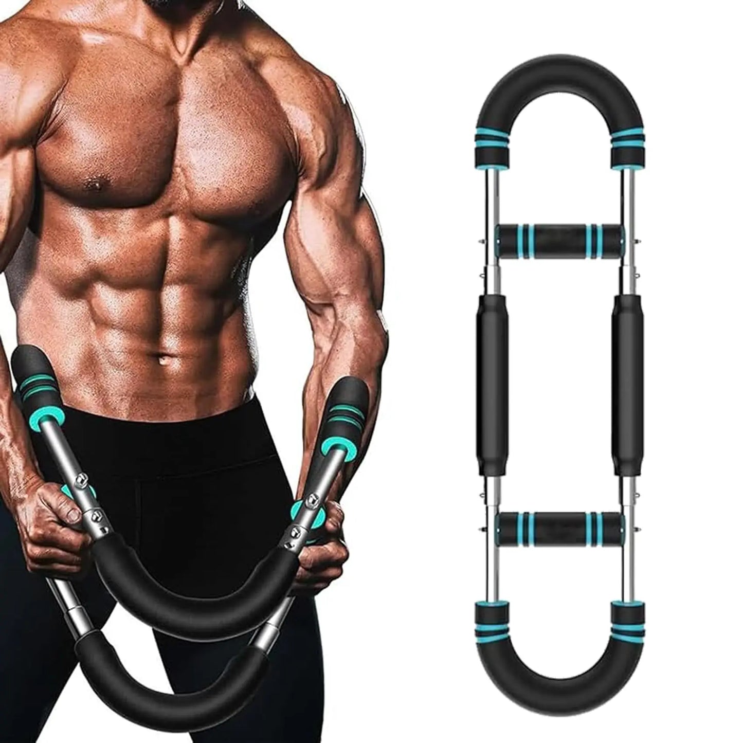 Adjustable Detachable Arm Trainer With Resistance Bands Chest Expander Upper Body Strength Training Home Gym Workout Equipment