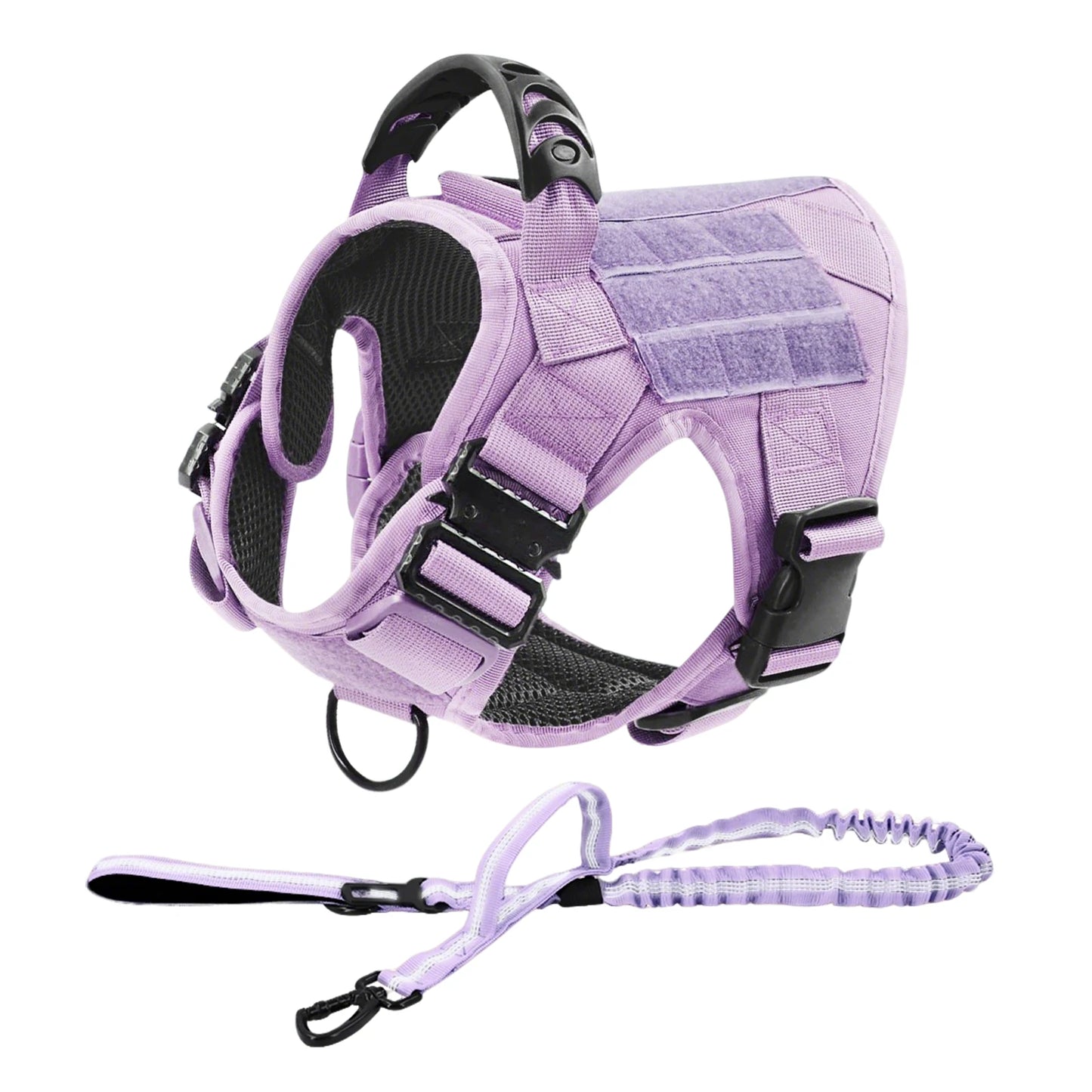 Military Pink Camouflage Dog Harness For Large Medium Dogs Harnesses Leash Adjustable Pet German Shepherd Tactical Training Vest