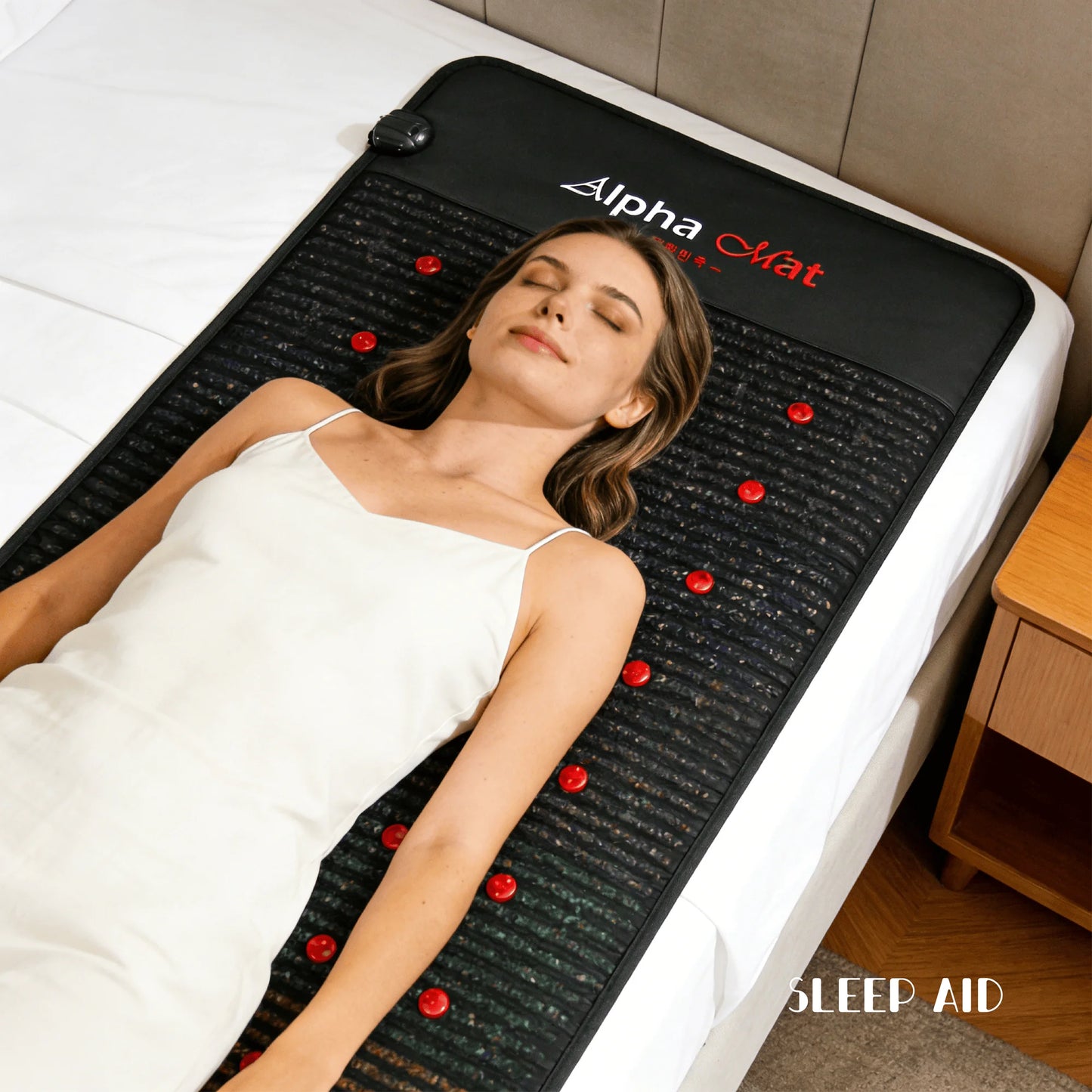 Luxuryade A8000 Photon Red Light Therapy Mat Body PEMF Massage Jade Infrared Heating Bio Amethyst Massage Mattress
