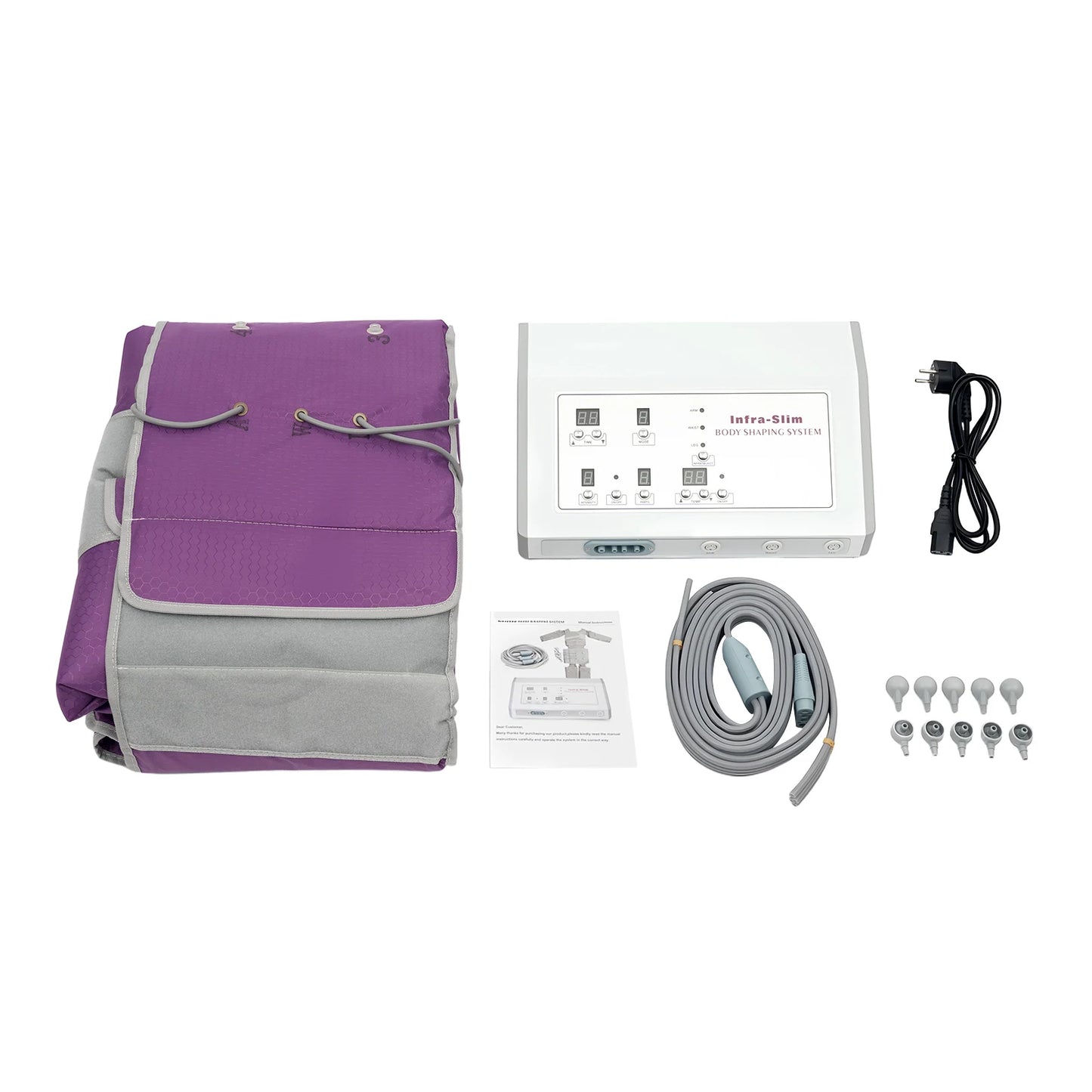 400W Air Pressure Body Slimming Suit, 7 Levels Adjustable Pressotherapy Heating Massage Device for Home Beauty Salon Spa Relief