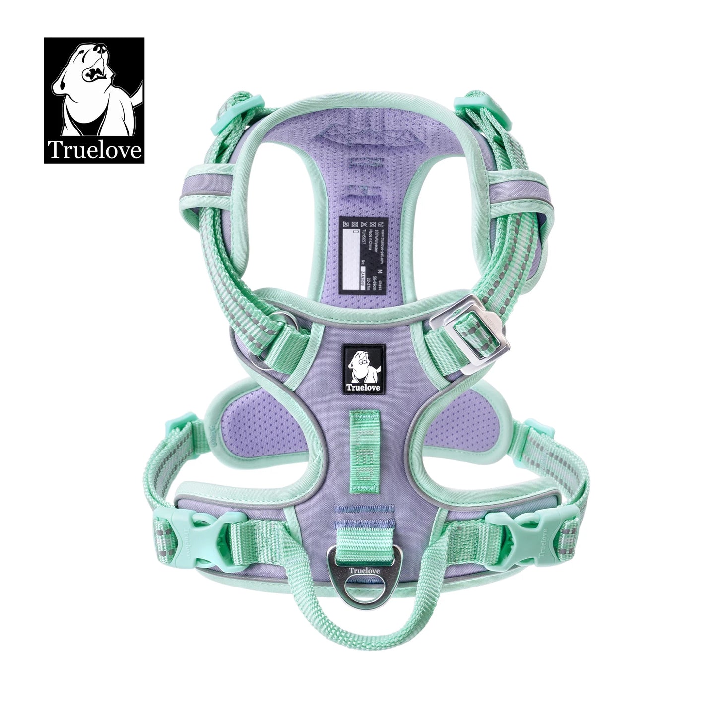 Truelove No Pull Dog Harness Reflective Breathable Adjustable Training Vest for Small Medium Large Dogs Night Walking TLH5657