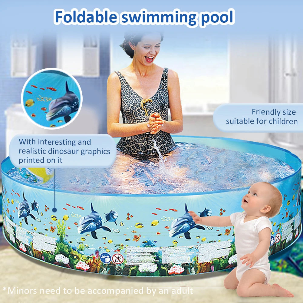 Inflatable Swimming Pool Large Capacity Blow Up Family Pool Baby Bathtub Pool for Outdoor Indoor Playing Water Accessories