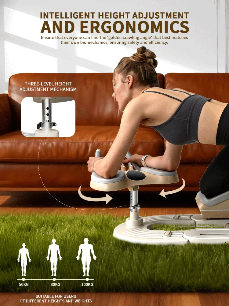 Back Stretch Trainer Home Spinal Twist Machine for Abdominal Crunches Waist Slimming Leg Extension Workouts