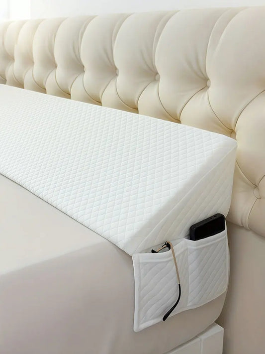 Bed Wedge Pillow - Adjustable 0-7" Gap Filler for Headboard & Mattress/Wall, Backrest, Bed Pillows for Snoring, Spinal Alignment