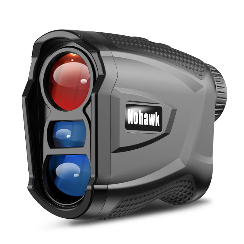NOHAWK 1000yds Golf Rangefinder, M/Y Unit Switching, Flag Lock, Slope Compensation Distance with Magnetic Function for Golf
