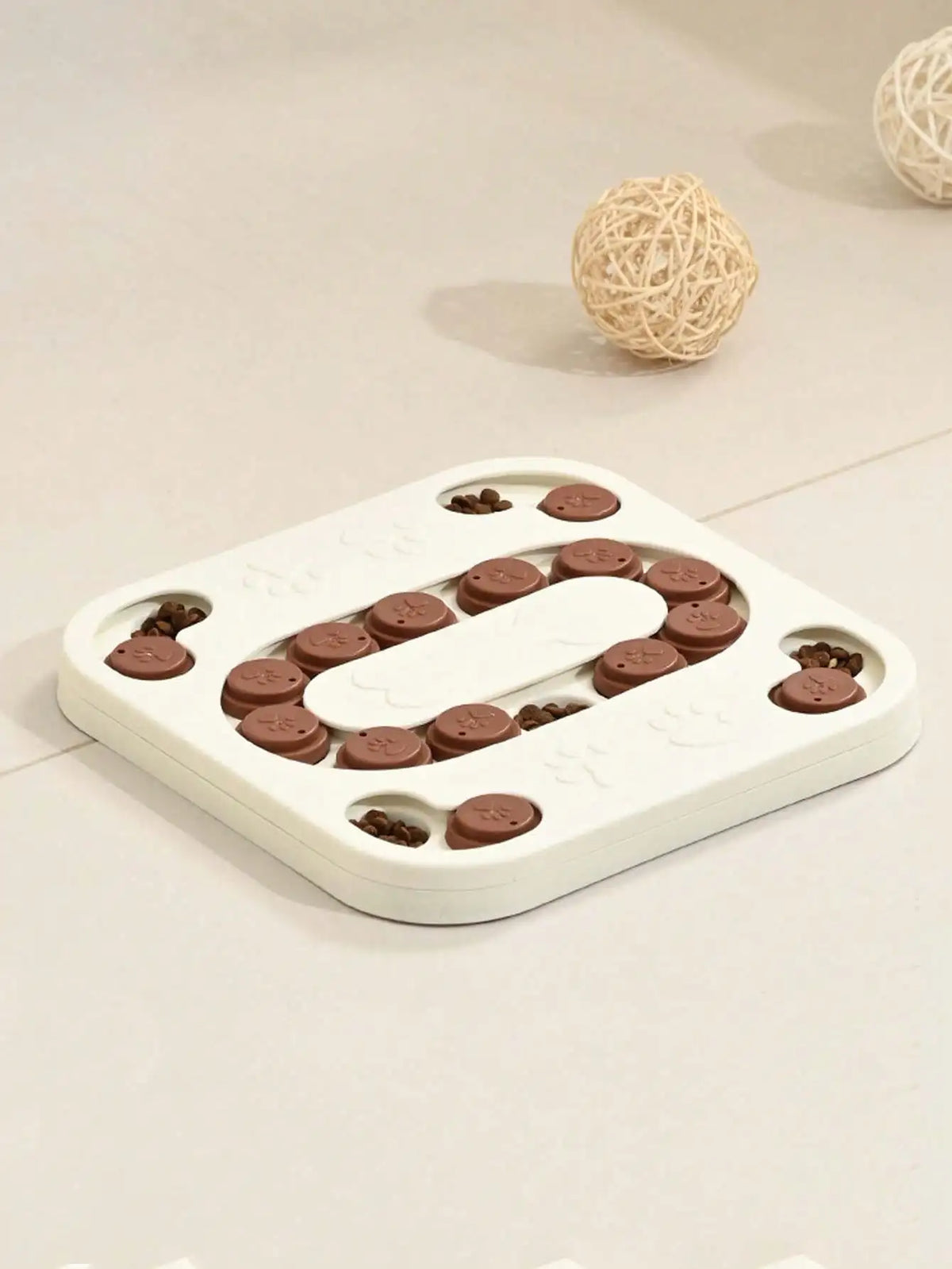 1PC Dog Puzzle Toys Slow Feeder, Interactive IQ-Enhancing Food Dispenser, Non-Slip Slow Eating Bowl, Cat And Dog Food Game, Durable And Easy To Clean, Anti-Choking Function, Slow Feed Treat Dispenser,